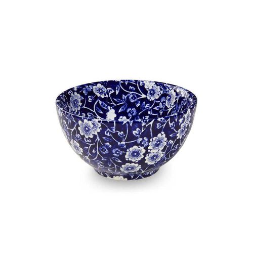Burleigh Blue Calico Sugar Bowl Small 9.5cm/4''